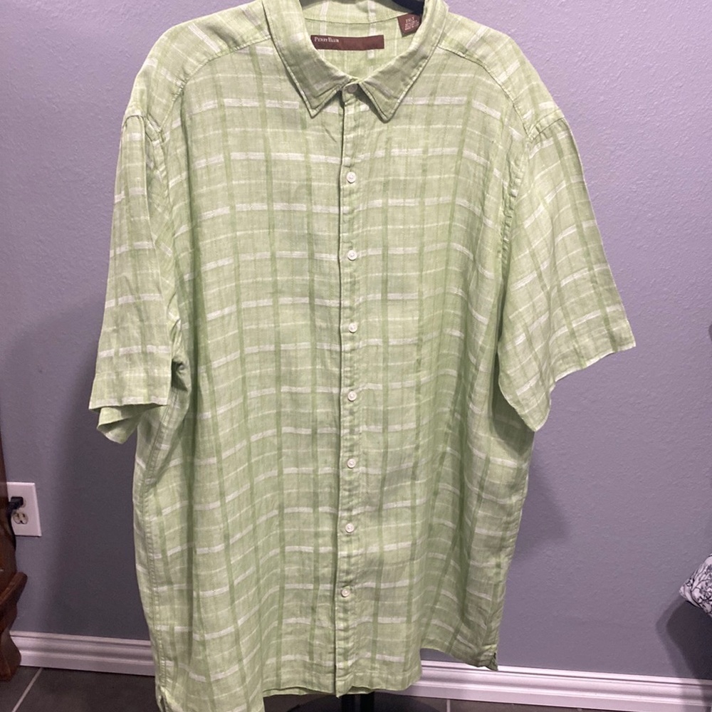 Perry Ellis linen men’s shirt
